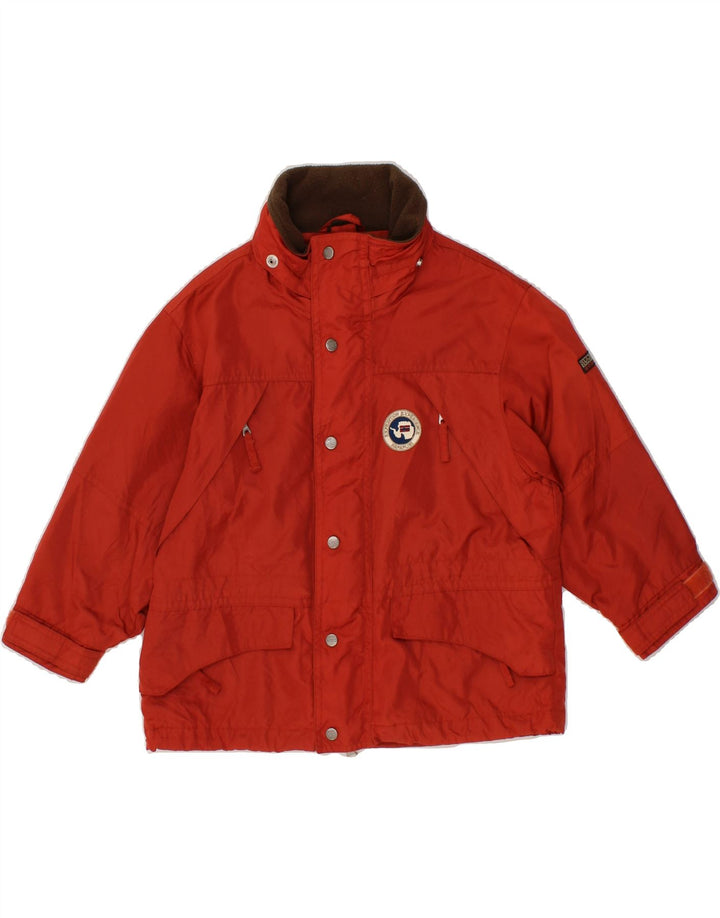 NAPAPIJRI Boys Windbreaker Jacket 3-4 Years Red Nylon Vintage Napapijri and Second-Hand Napapijri from Messina Hembry 