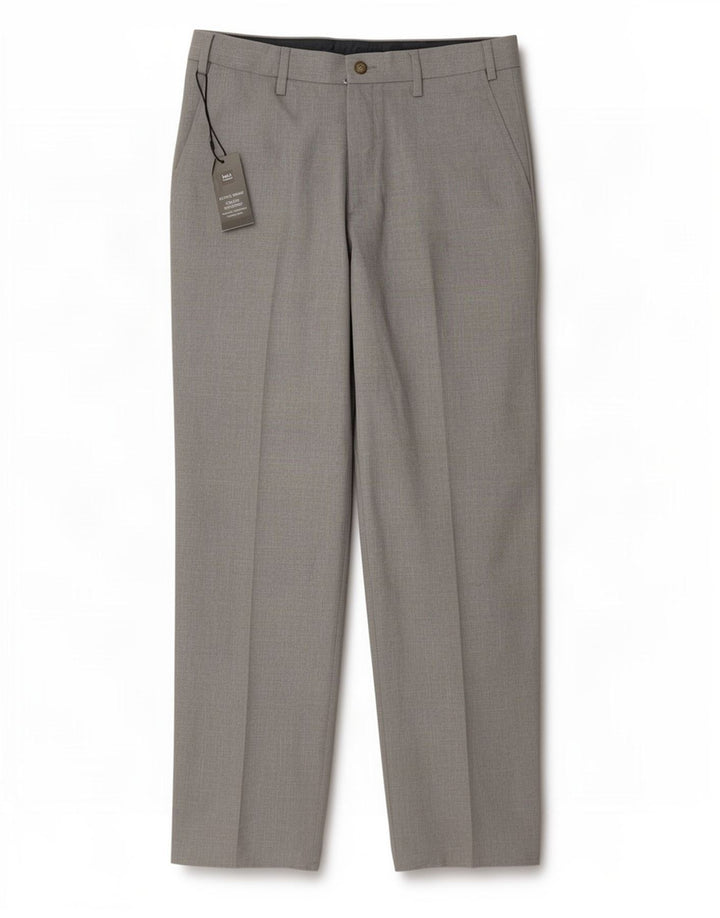 Marks & Spencer Pantalones casuales rectos para hombre W32 L29 Poliéster gris