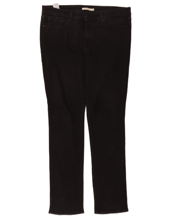 Levi's Mujer 312 Shaping Slim Jeans W32 L30 Algodón Negro