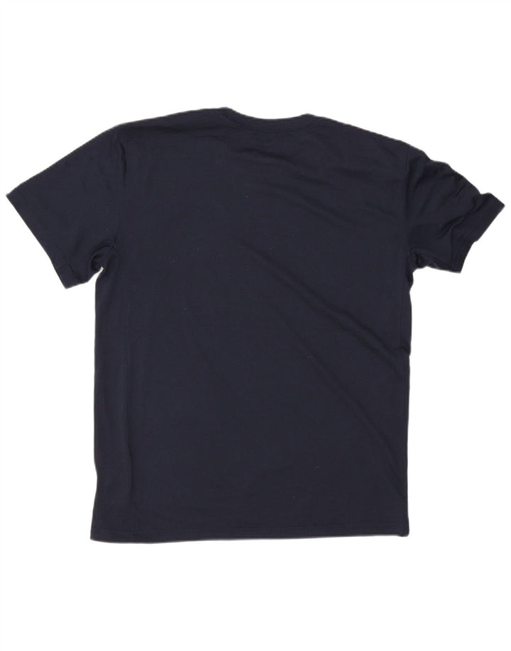 Camiseta Nike Dri Fit Graphic para hombre Top medio azul marino Poliéster