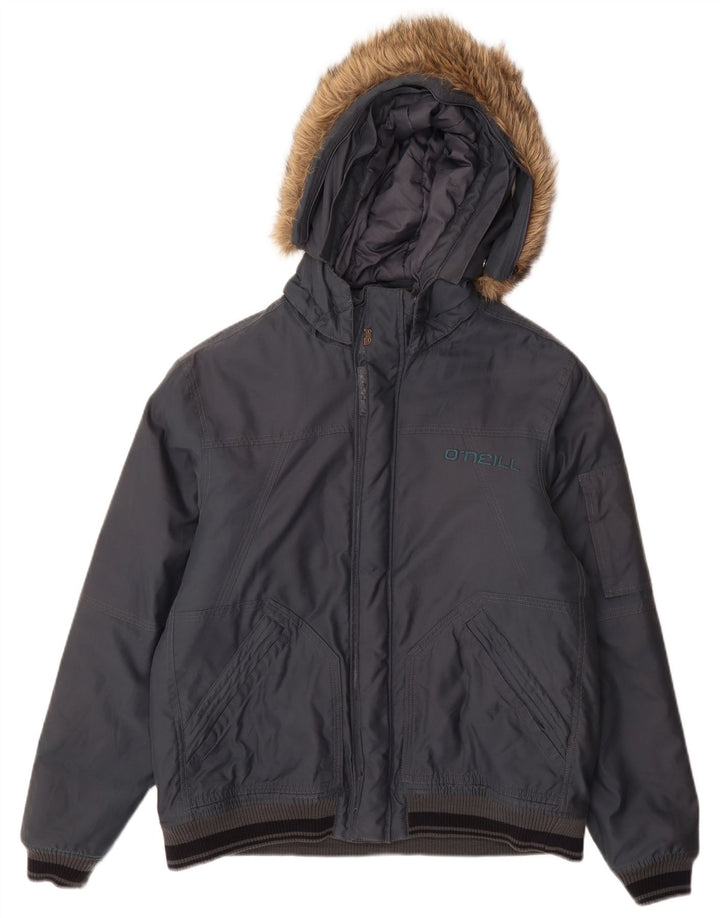 O'Neill Chaqueta bomber con capucha para hombre UK 40 Large Poliéster azul marino