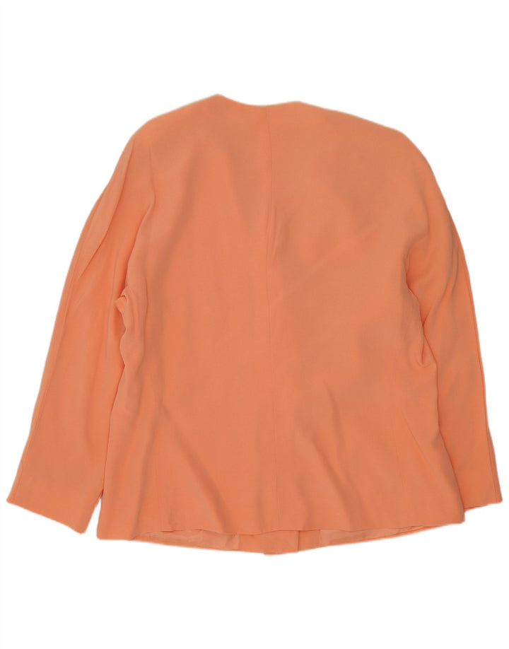 Vintage mujer 1 botón Blazer chaqueta Reino Unido 16 naranja grande