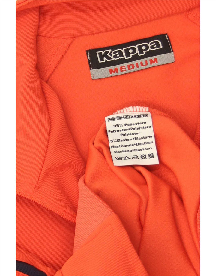Kappa Hombre Chaqueta De Chándal Superior Poliéster Color Block Rojo Medio