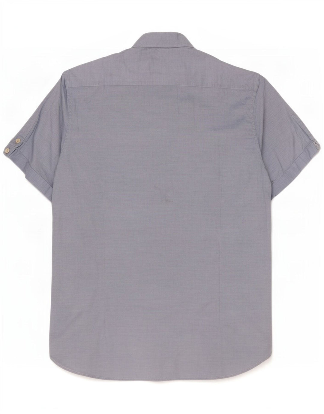 Ted Baker Camisa de manga corta para hombre Talla 4 Grande Algodón azul