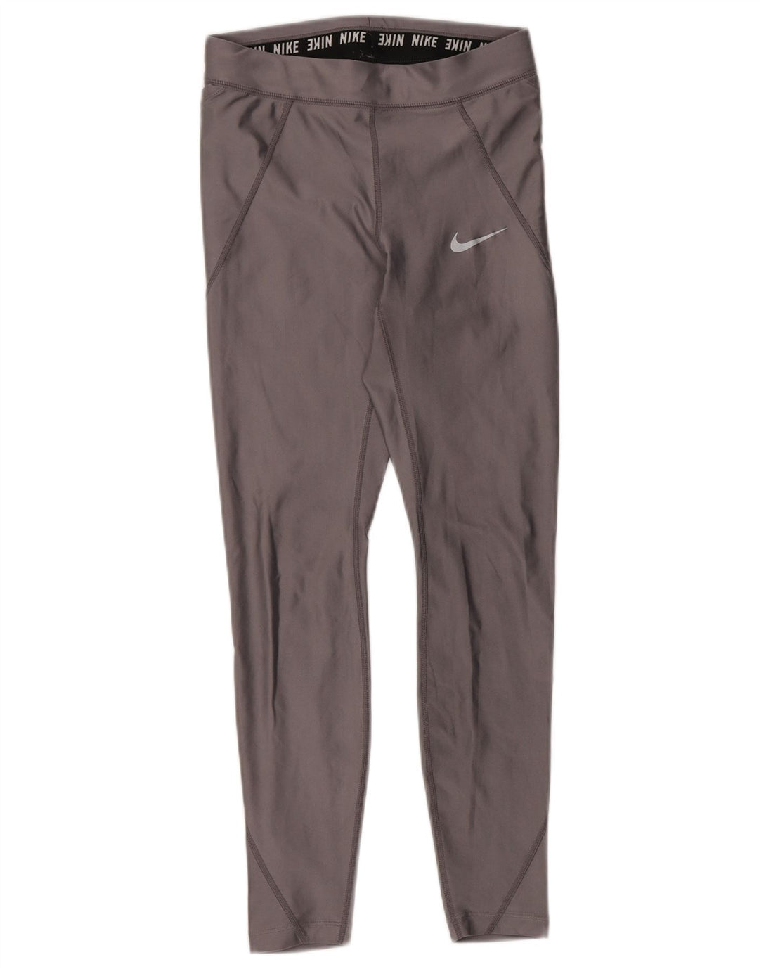 Leggings NIKE Dri Fit para mujer UK 6 XS Poliéster gris