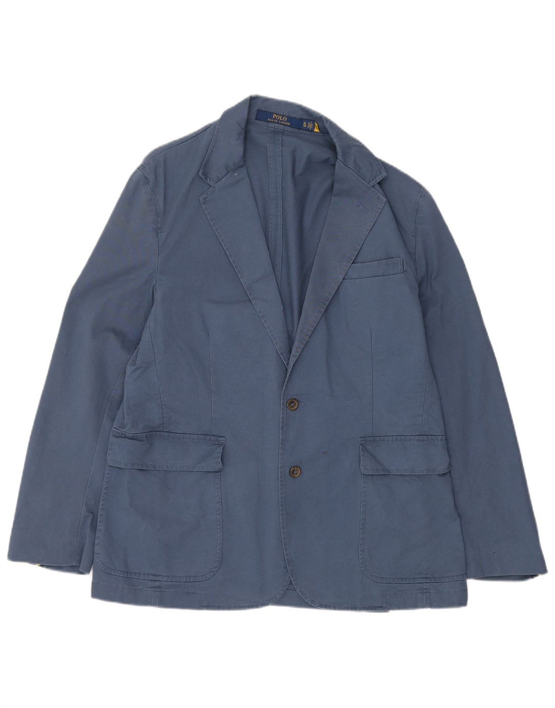 POLO RALPH LAUREN Chaqueta tipo blazer de 2 botones para hombre UK 42 XL Algodón azul marino