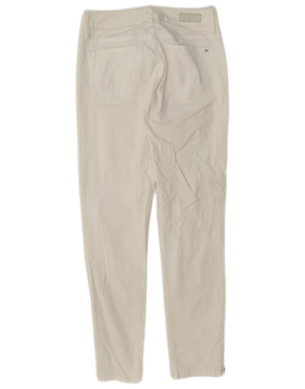 Tommy Hilfiger Milan RW Pantalones casuales delgados para mujer US 2 XS W24 L26 Blanco