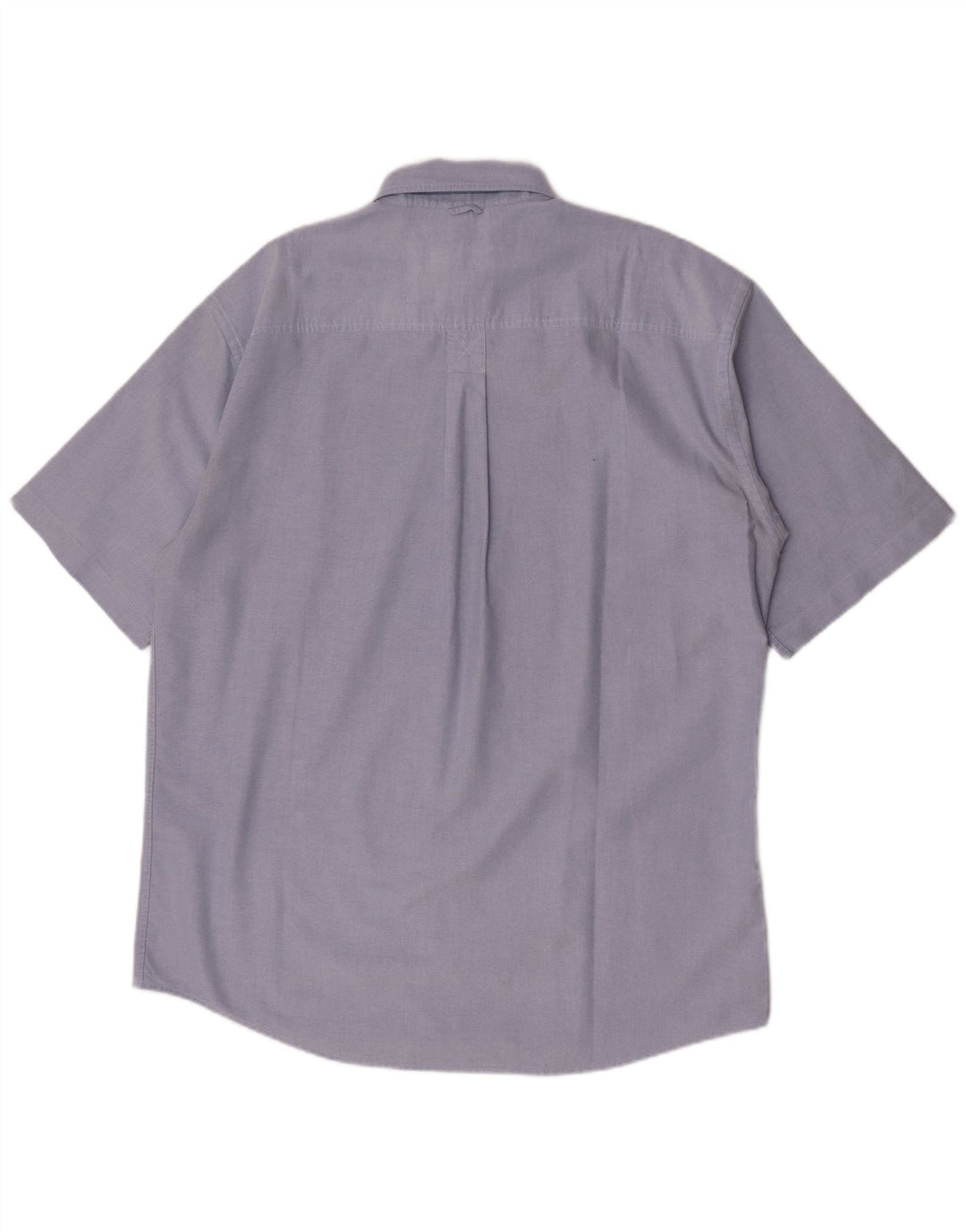 Camisa Timberland Hombre Manga Corta Azul Medio Algodón
