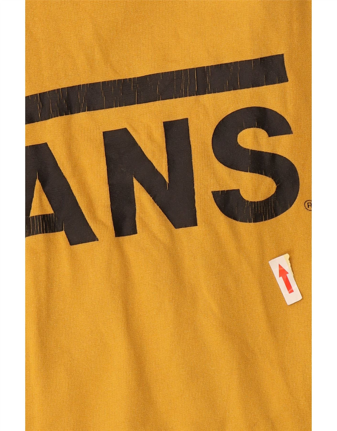 Vans Hombre Sudadera Con Capucha Gráfica Jersey Grande De Algodón Amarillo