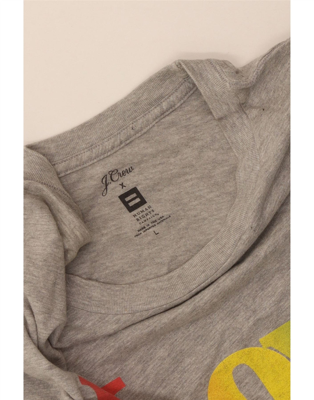 J. CREW Camiseta gráfica para mujer Top UK 44 Grande Gris