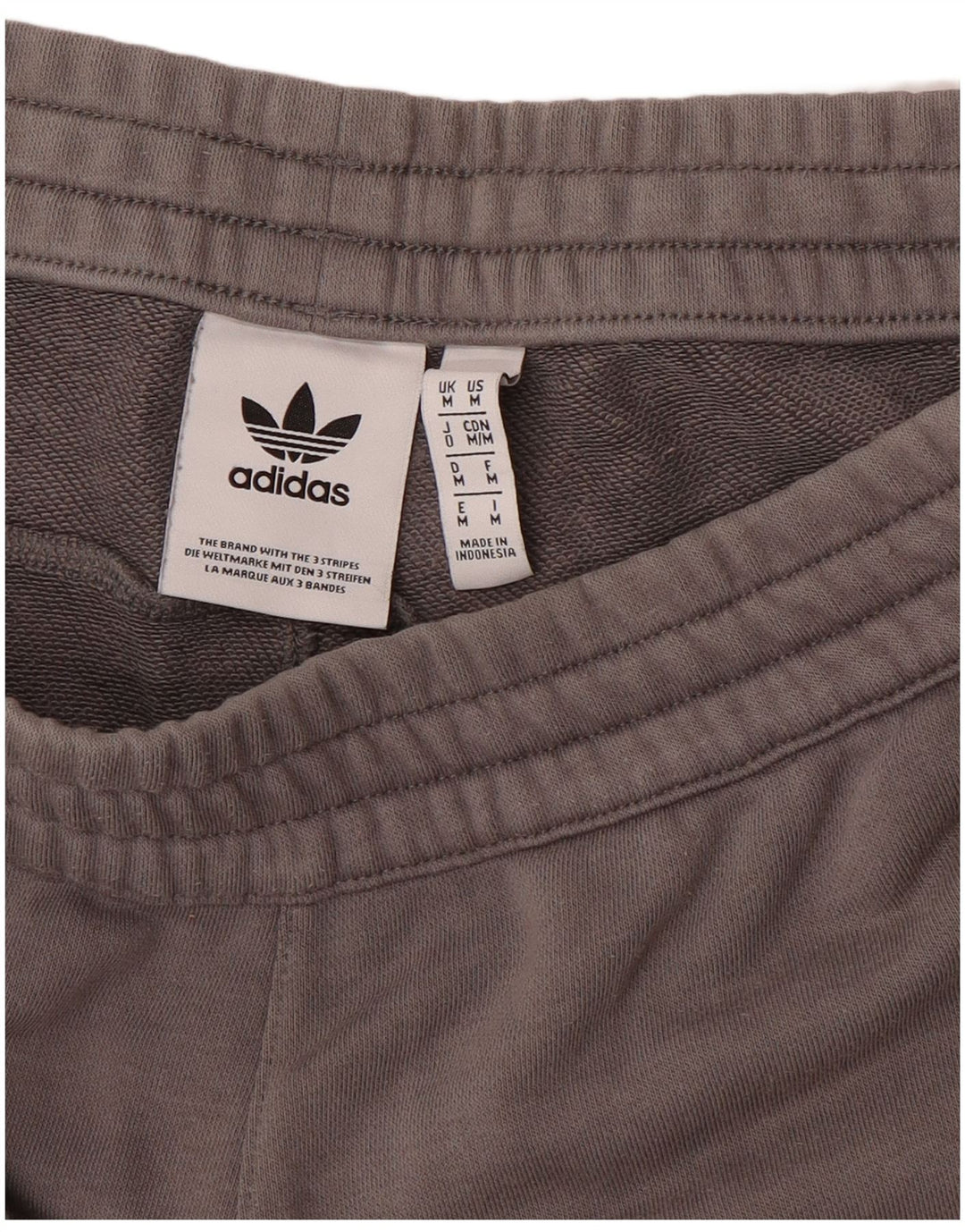 Pantalones Cortos Deportivos Adidas Hombre Gris Medio