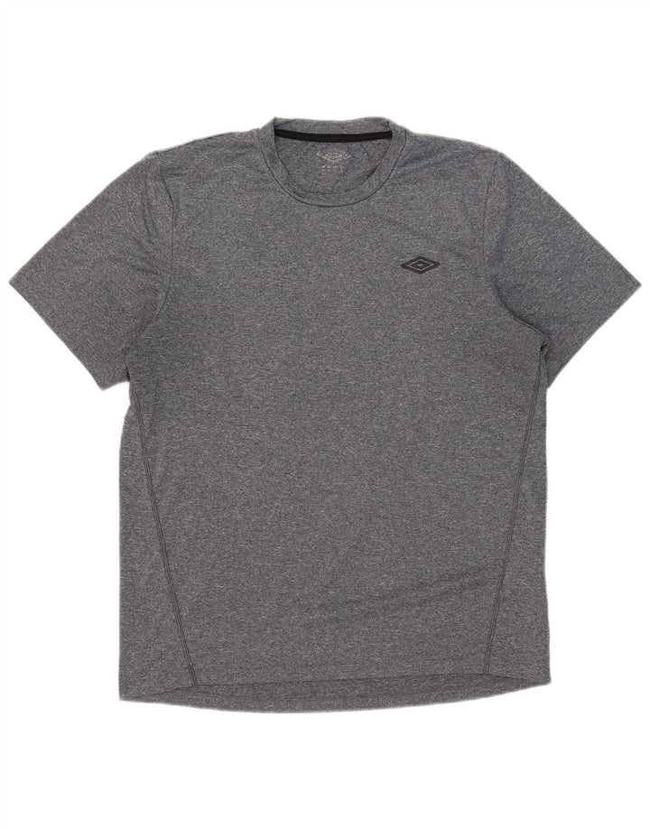 Camiseta Umbro Hombre Top Poliéster Moteado Gris Medio