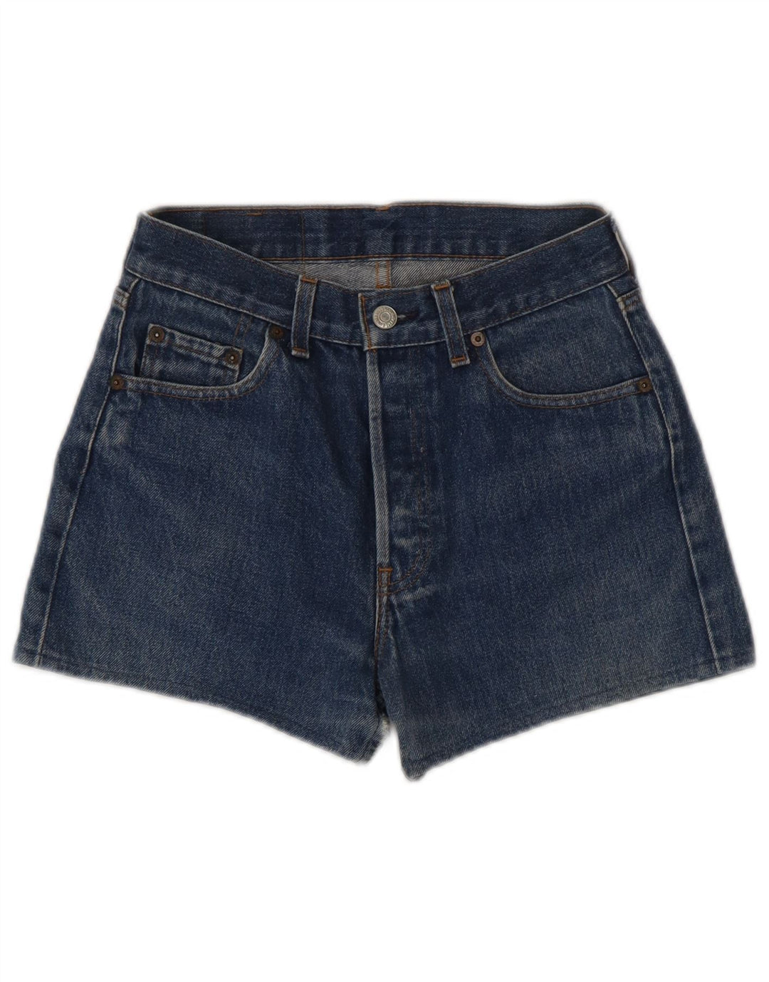Levi's Mujer 501 Shorts Vaqueros W29 Algodón Azul Medio