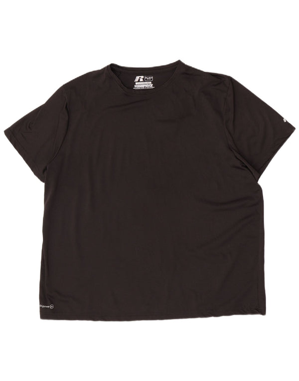 Russell Athletic Camiseta Dri-Power para hombre Top XL Poliéster negro