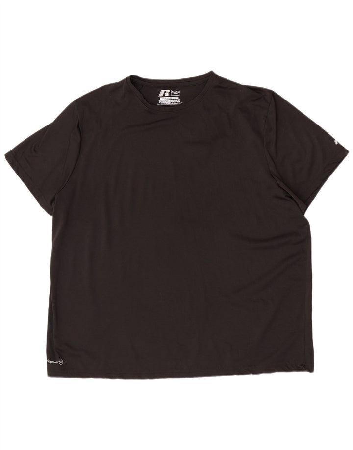 Russell Athletic Camiseta Dri-Power para hombre Top XL Poliéster negro