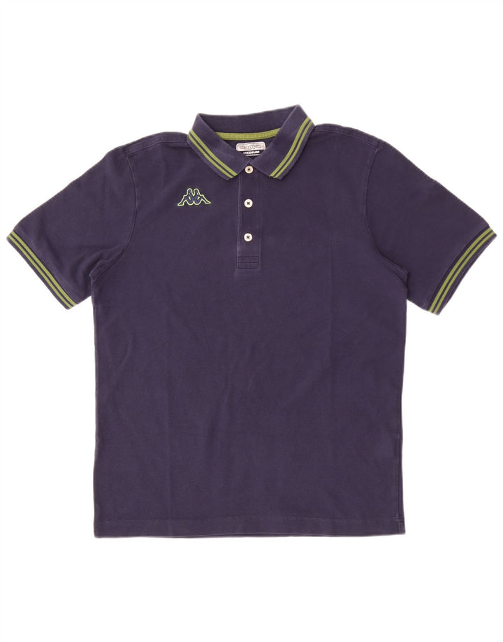 Polo Kappa Hombre Algodón Azul Marino Mediano