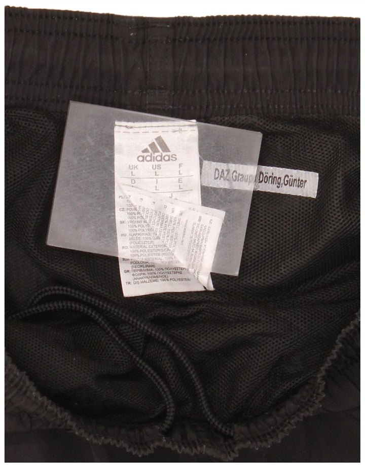 ADIDAS Pantalones cortos deportivos para mujer UK 44 Grande Poliéster negro