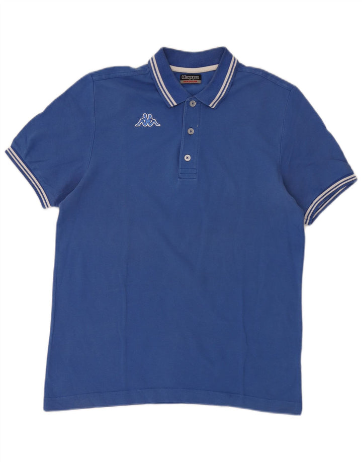 Polo Kappa Hombre Rayas Azul Medio