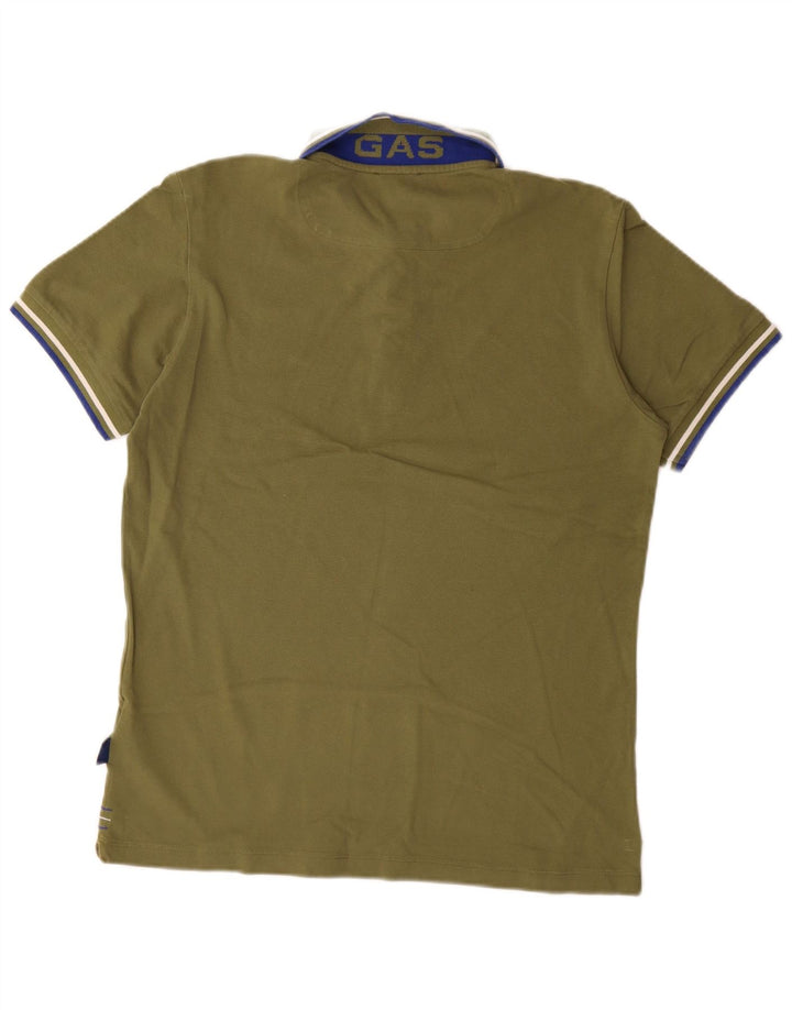 Polo Gas Hombre Grande Caqui Algodón