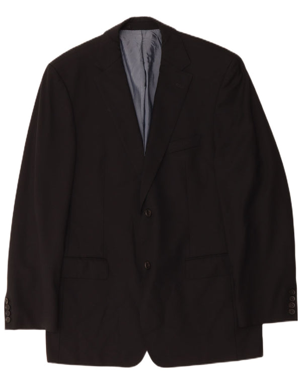 Hugo Boss Chaqueta tipo blazer de 2 botones para hombre EU 52 XL Lana virgen azul marino