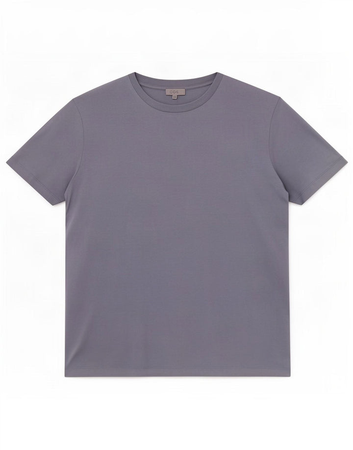 Cos camiseta para hombre Top grande de algodón azul