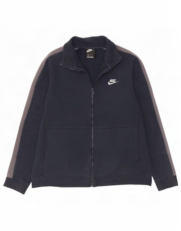 Nike - Chaqueta de chándal para hombre, talla grande, color azul marino, algodón