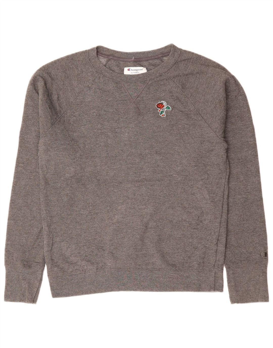 CHAMPION Sudadera para mujer Jumper UK 14 Poliéster floral gris medio