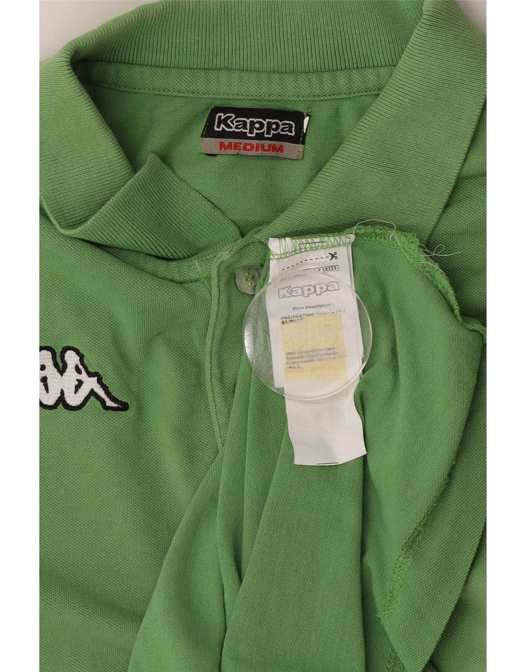 Polo Kappa Hombre Algodón Verde Medio