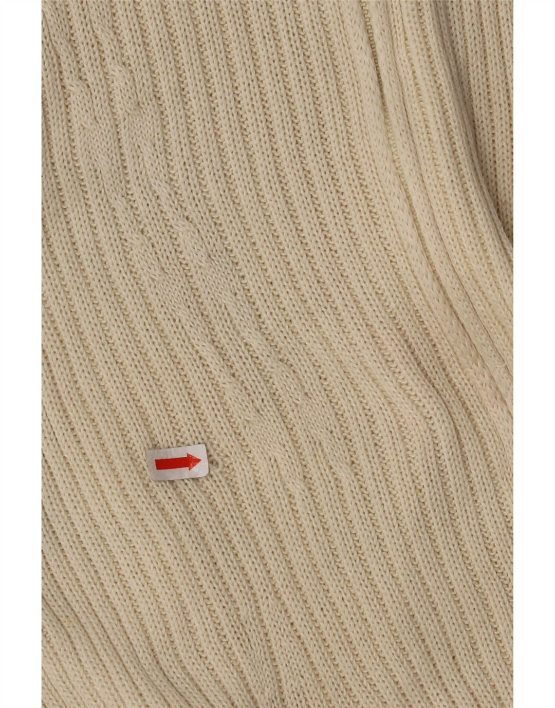 CERRUTI 1881 Cárdigan para mujer, talla 40, talla mediana, algodón blanco roto