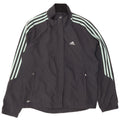 Adidas Mujer Clima Proof Chándal Top Chaqueta UK 16 Grande Gris Poliéster