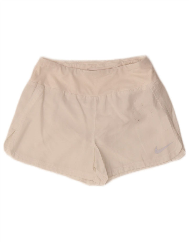 Nike - Pantalones cortos deportivos Dri Fit para mujer, talla 6, XS, color blanco