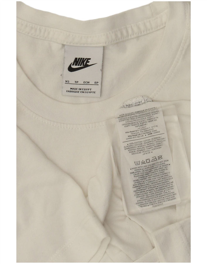 Camiseta Nike Hombre Top XS Blanco Algodón