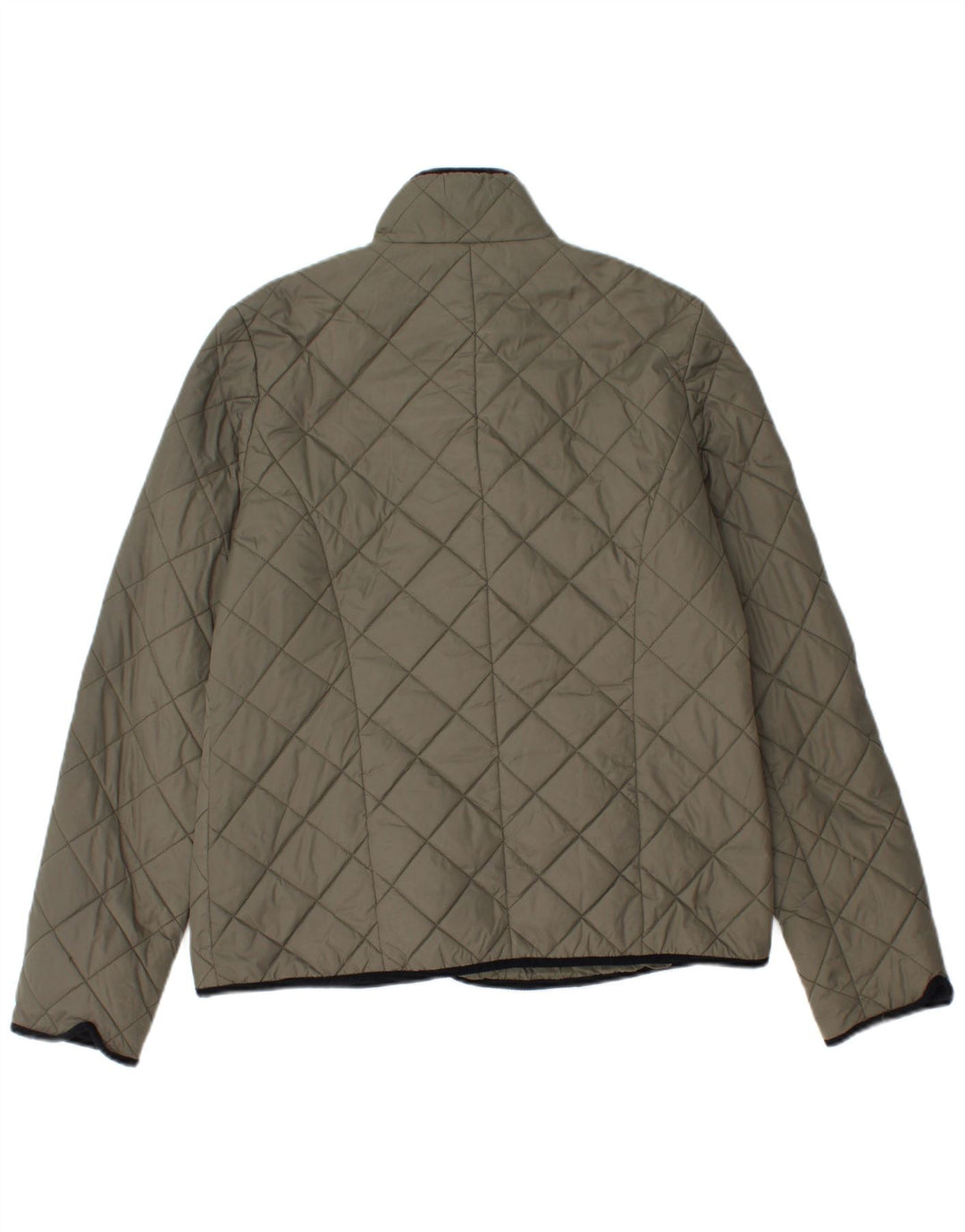Jaeger Chaqueta acolchada para mujer UK 12 Medium Khaki Poliamida