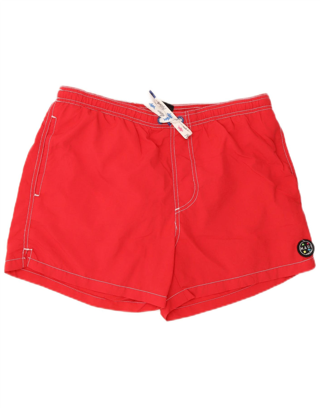 Maui and Sons - Bañador para hombre, talla grande, color rojo