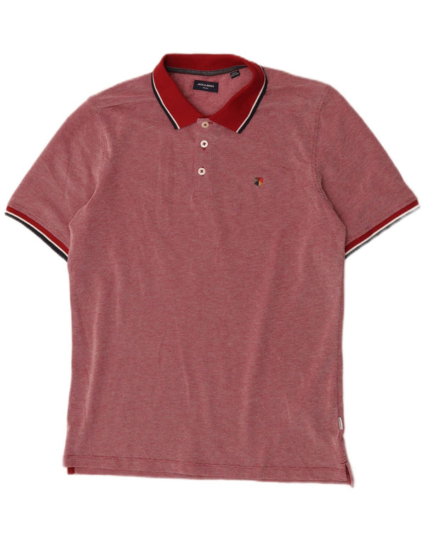 Jack & Jones Polo Hombre De Algodón Con Manchas Rojas Medianas