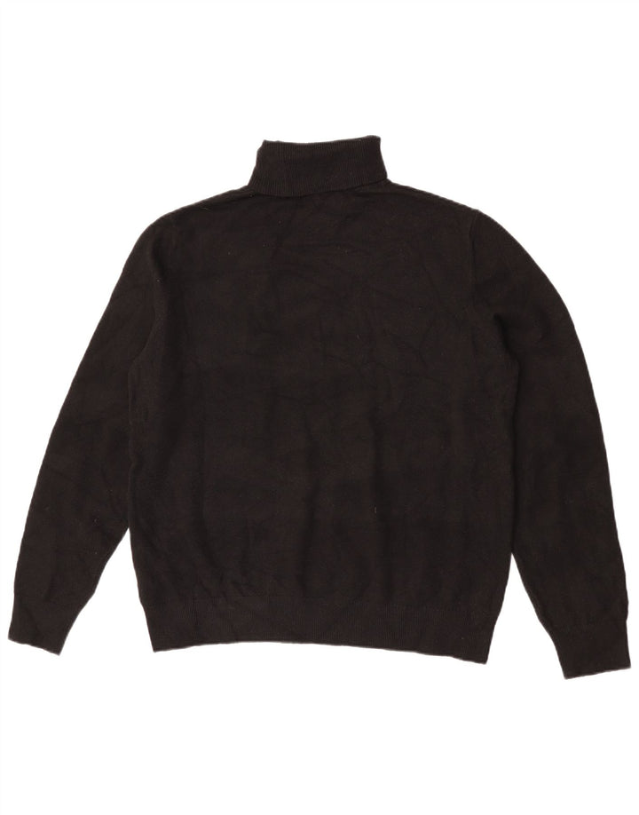 Marks & Spencer Jersey con cuello vuelto para mujer, talla 44, talla M, color negro