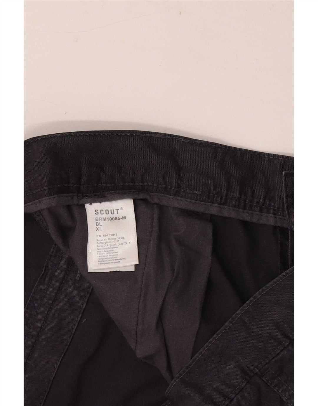 Pantalones cortos cargo Scout para hombre XL Algodón azul marino