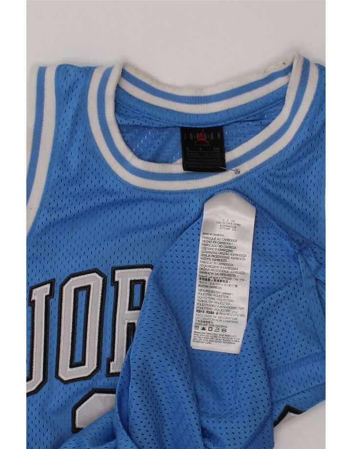 Jordan Boys Michael Jordan Graphic Jersey Top 8-9 años Azul Poliéster