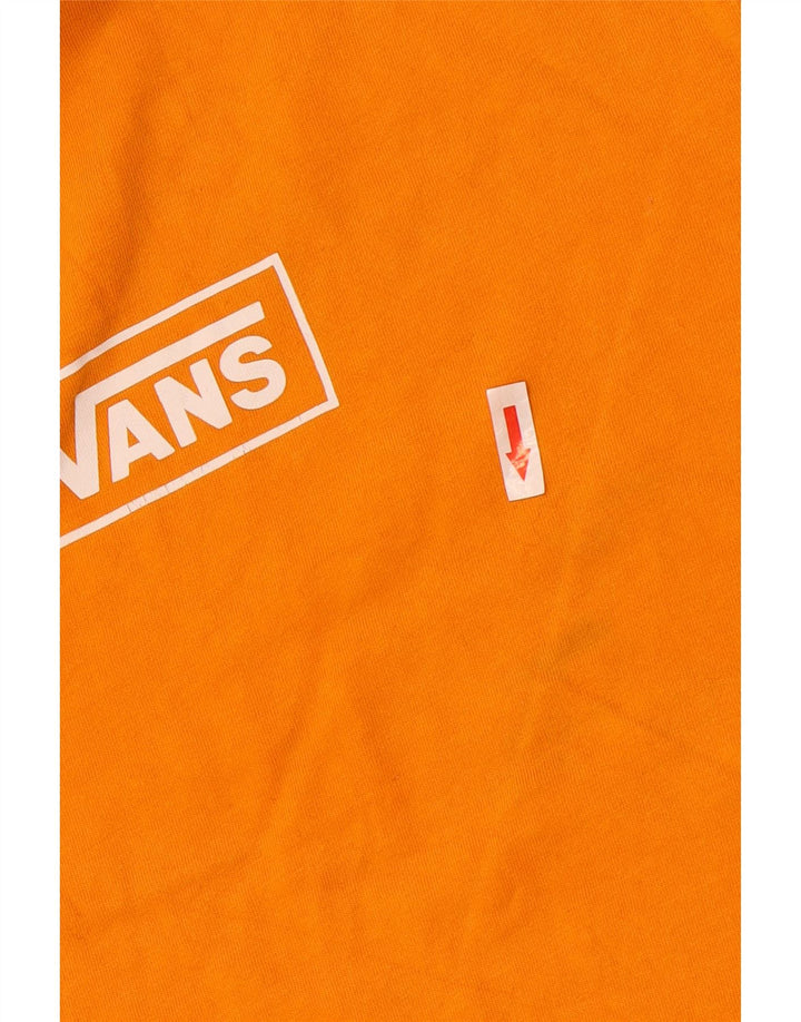 Vans Camiseta con gráfico de ajuste personalizado para hombre Top pequeño de algodón naranja