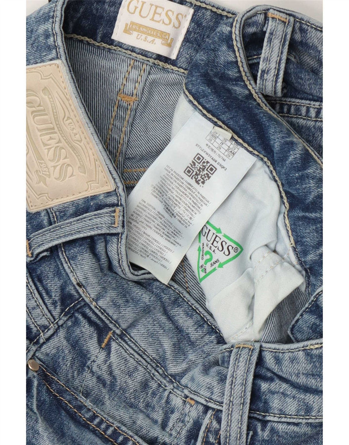 Vaqueros Guess Mujer Rectos W29 L31 Azul Algodón