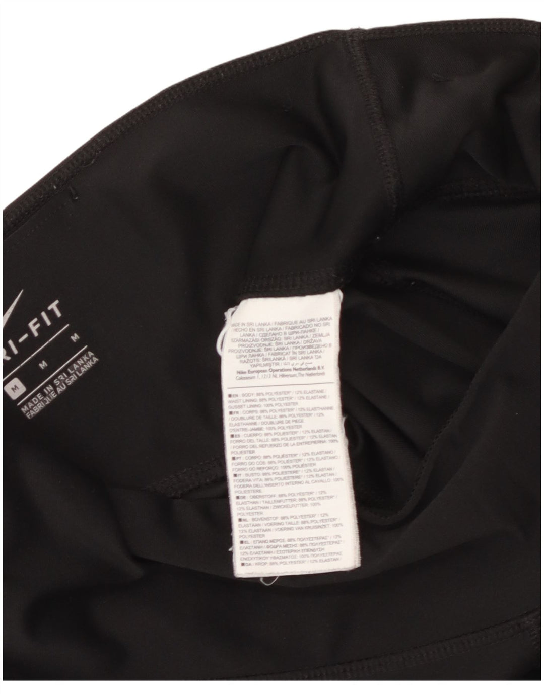 Leggings NIKE Dri Fit para mujer UK 44 Mediano Negro Poliéster