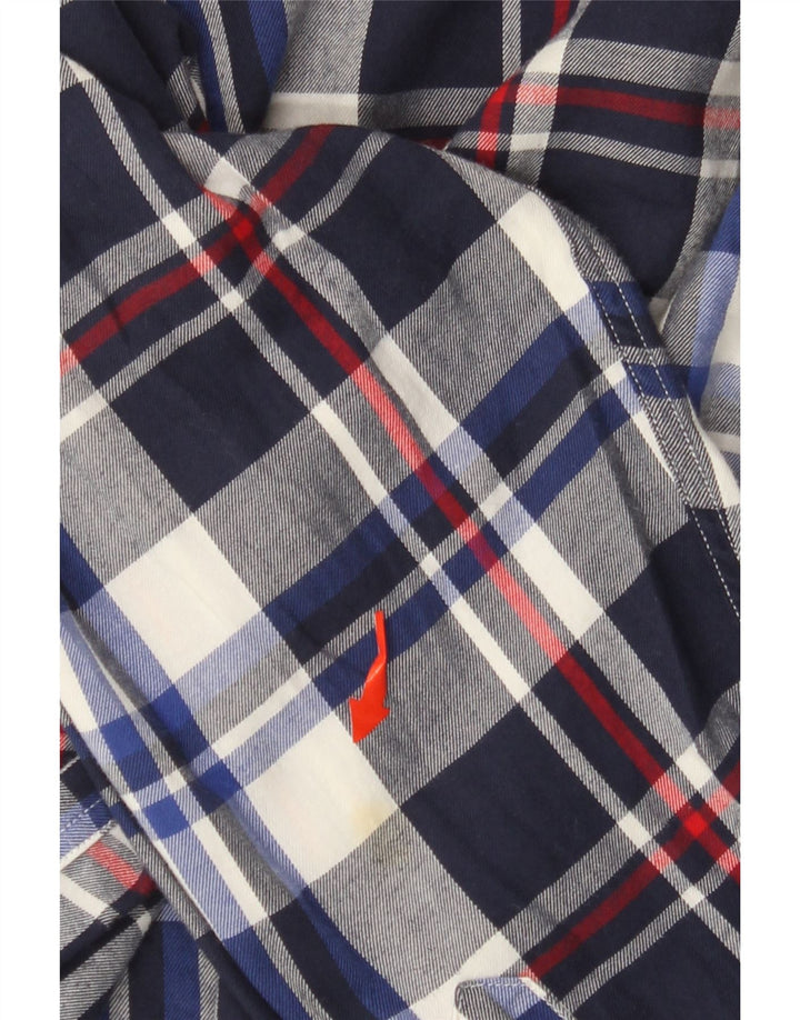 TOMMY HILFIGER Camisa de franela New York Fit para hombre, talla grande, cuadros azul marino