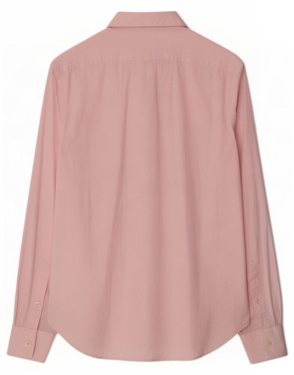 Calvin Klein Camisa para hombre Talla 41 16 Algodón moteado rosa grande