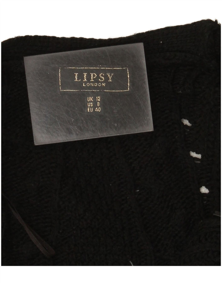 Lipsy Cárdigan largo abierto para mujer, talla 42, talla M, color negro