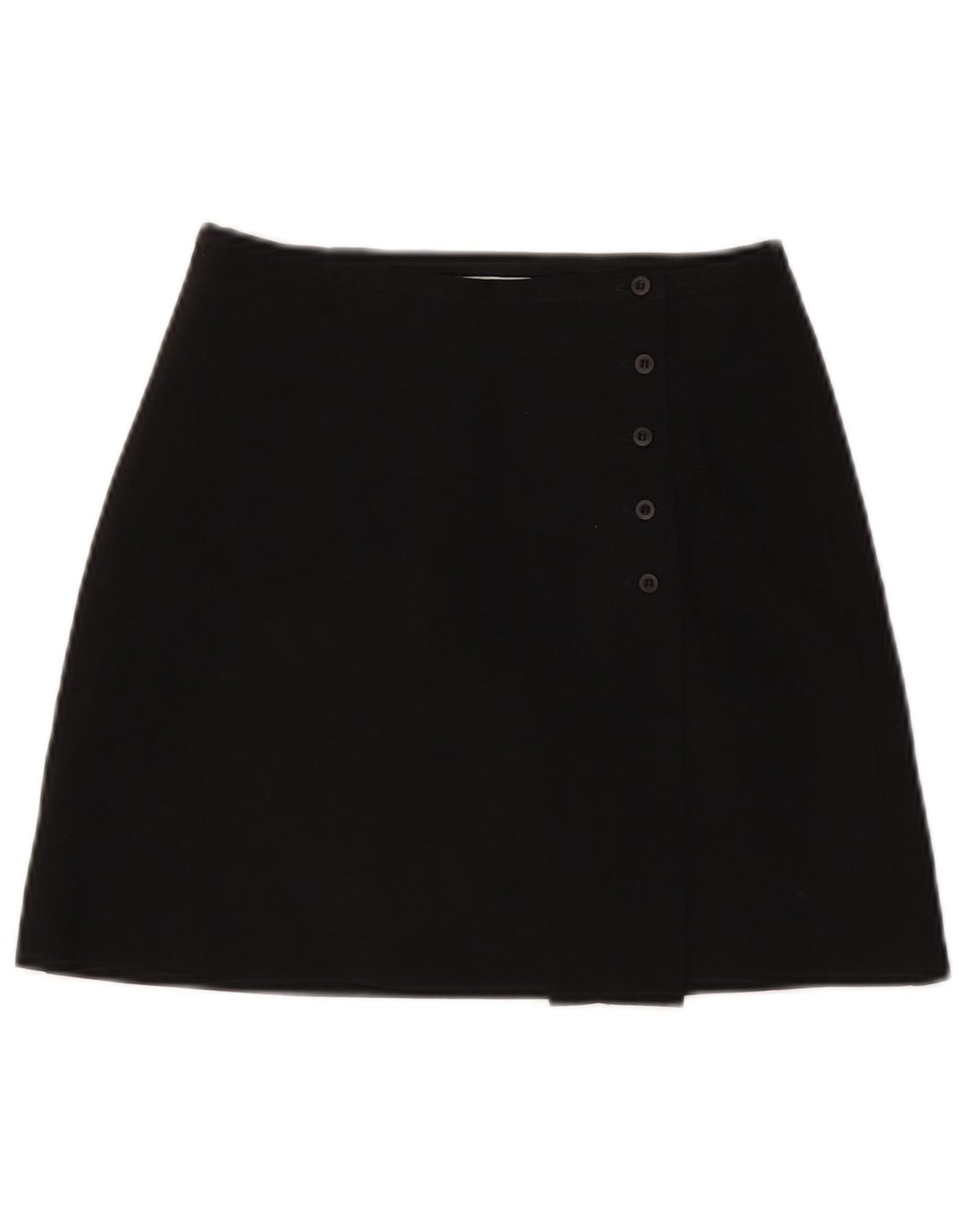 Zara Mujer Mini Falda Cruzada W24 XS Poliéster Negro
