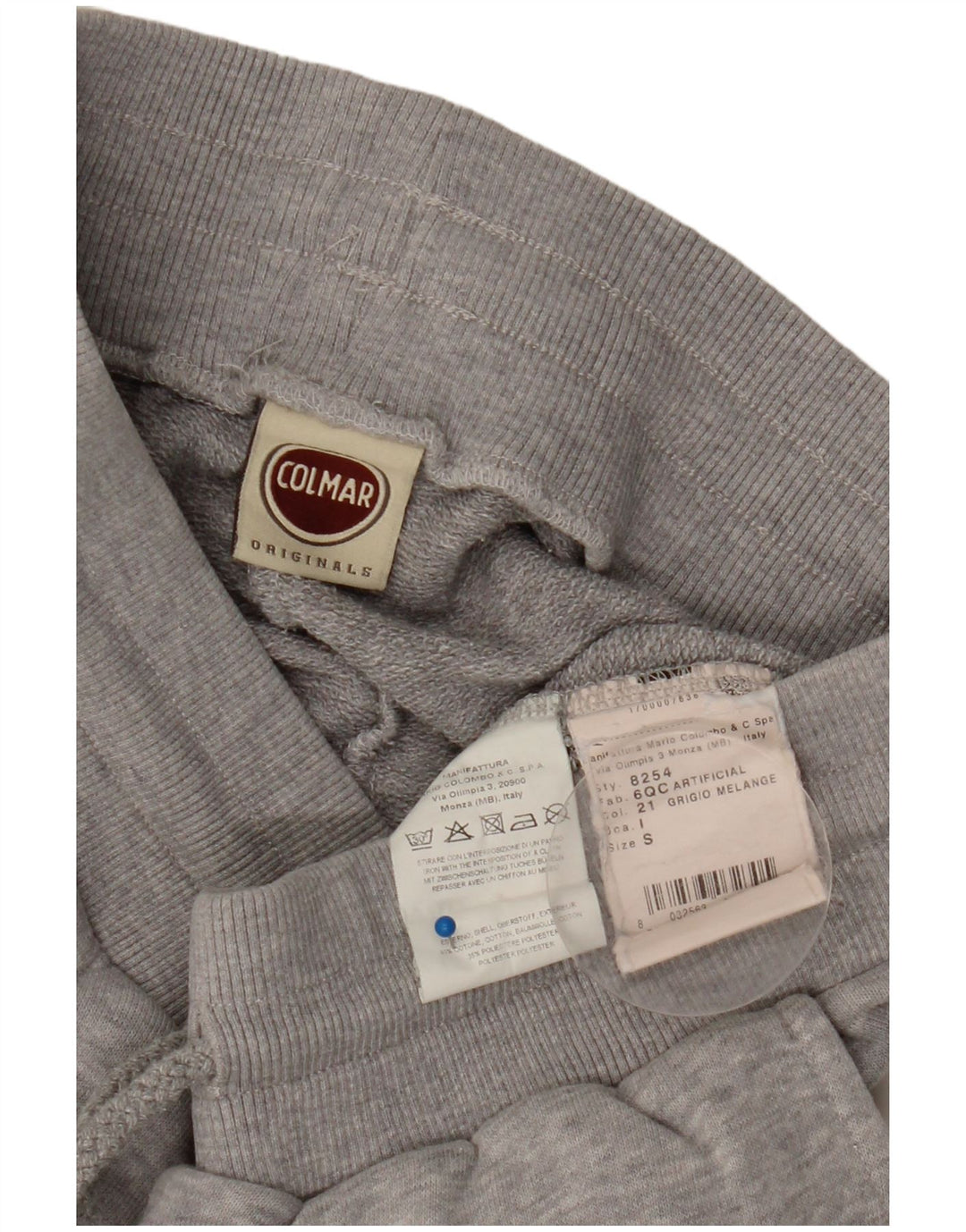 Colmar Hombre Pantalones De Chándal Joggers Small Gris De Algodón Moteado