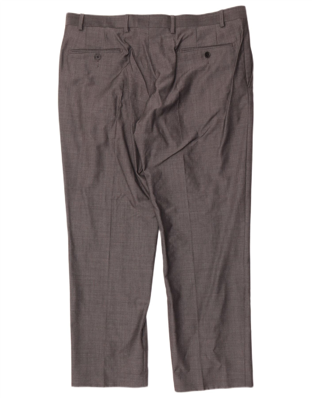 Marks & Spencer Pantalones de traje rectos Autograph para hombre W38 L29 Lana gris