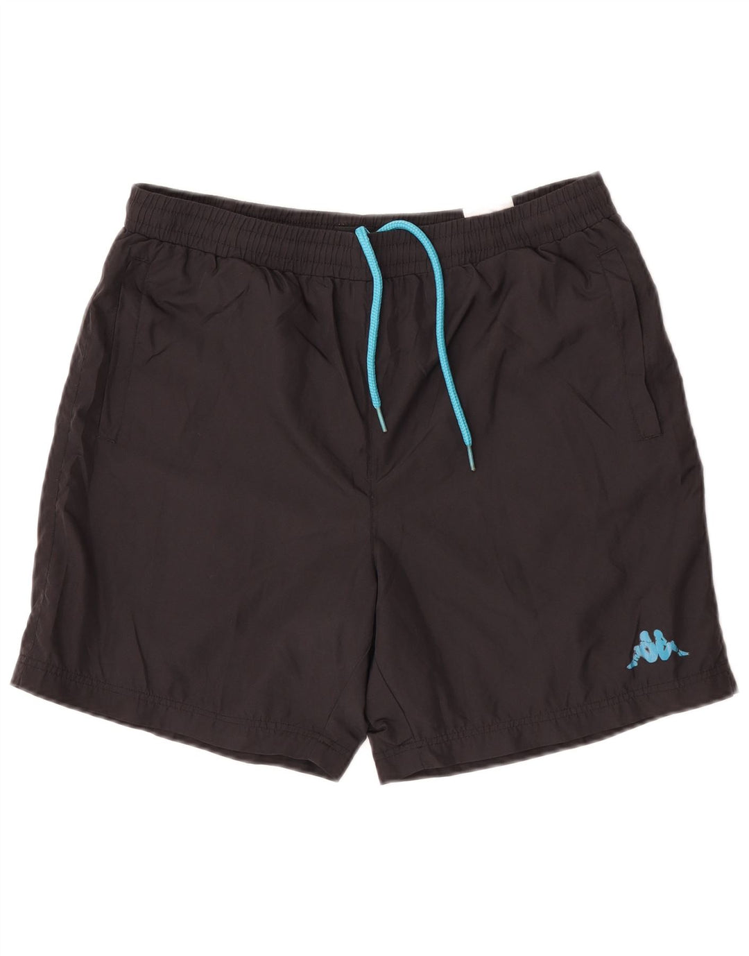 Kappa Hombre Pantalones Cortos Deportivos Grande Poliéster Negro