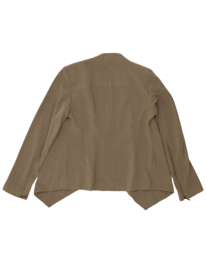 Marks & Spencer Cárdigan para mujer UK 10 Small Caqui Poliéster