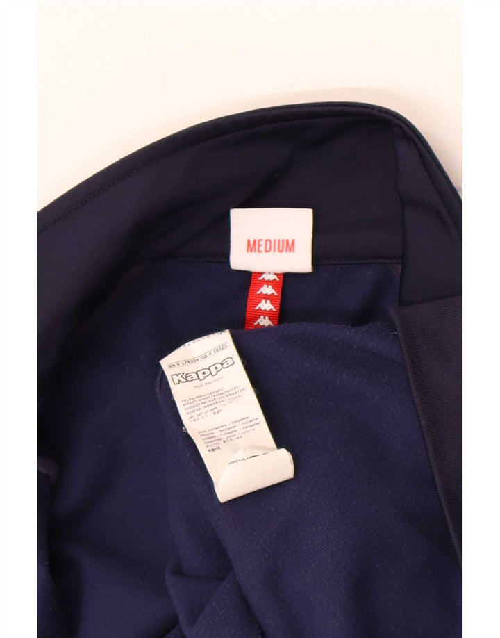 Kappa Hombre Chaqueta Top De Chándal Con Gráfico Medium Azul Marino Colorblock